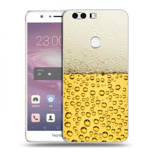 Дизайнерский пластиковый чехол для Huawei Honor 8 Пузырьки пива