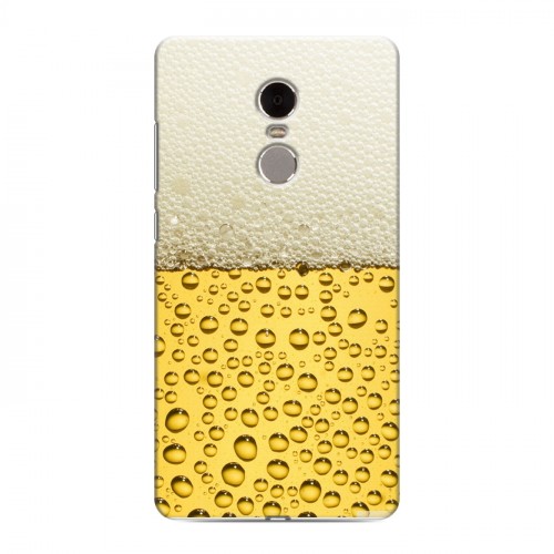 Дизайнерский силиконовый чехол для Xiaomi RedMi Note 4 Пузырьки пива