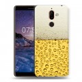 Дизайнерский пластиковый чехол для Nokia 7 Plus Пузырьки пива