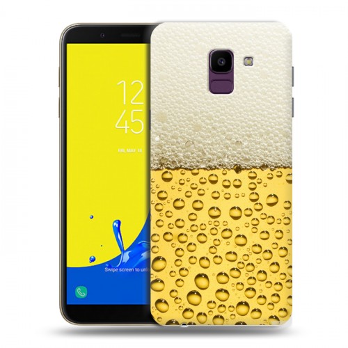 Дизайнерский пластиковый чехол для Samsung Galaxy J6 Пузырьки пива