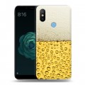 Дизайнерский силиконовый чехол для Xiaomi Mi A2 Пузырьки пива