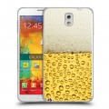 Дизайнерский пластиковый чехол для Samsung Galaxy Note 3 Пузырьки пива
