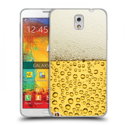Дизайнерский пластиковый чехол для Samsung Galaxy Note 3 Пузырьки пива