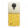Дизайнерский силиконовый чехол для Nokia 1.4 Пузырьки пива