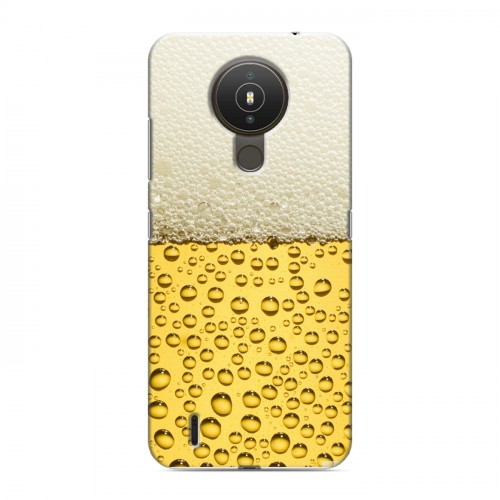 Дизайнерский силиконовый с усиленными углами чехол для Nokia 1.4 Пузырьки пива