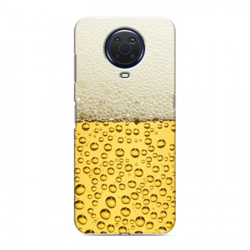 Дизайнерский силиконовый чехол для Nokia G20 Пузырьки пива