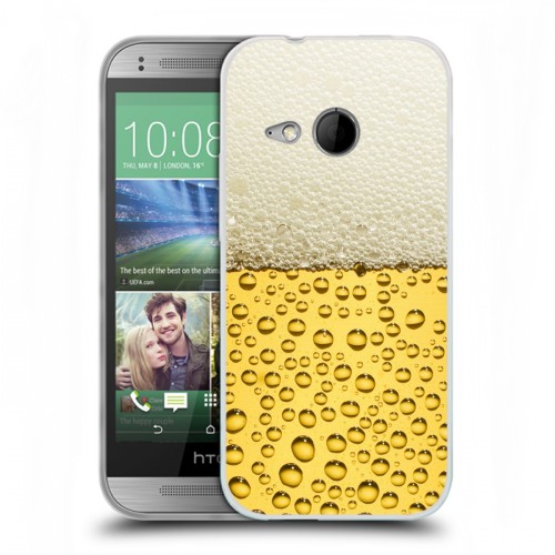 Дизайнерский пластиковый чехол для HTC One mini 2 Пузырьки пива