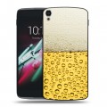 Дизайнерский пластиковый чехол для Alcatel One Touch Idol 3 (5.5) Пузырьки пива