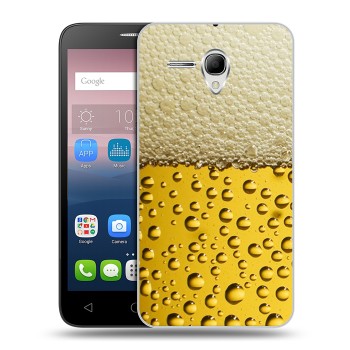Дизайнерский силиконовый чехол для Alcatel One Touch POP 3 5.5 Пузырьки пива (на заказ)