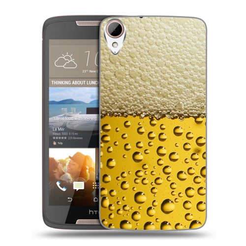 Дизайнерский пластиковый чехол для HTC Desire 828 Пузырьки пива