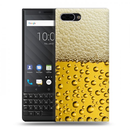 Дизайнерский пластиковый чехол для BlackBerry KEY2 Пузырьки пива