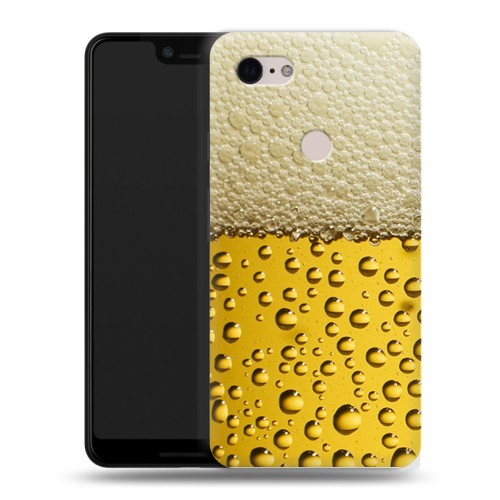 Дизайнерский силиконовый чехол для Google Pixel 3 XL Пузырьки пива