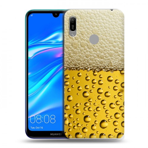 Дизайнерский пластиковый чехол для Huawei Y6 (2019) Пузырьки пива