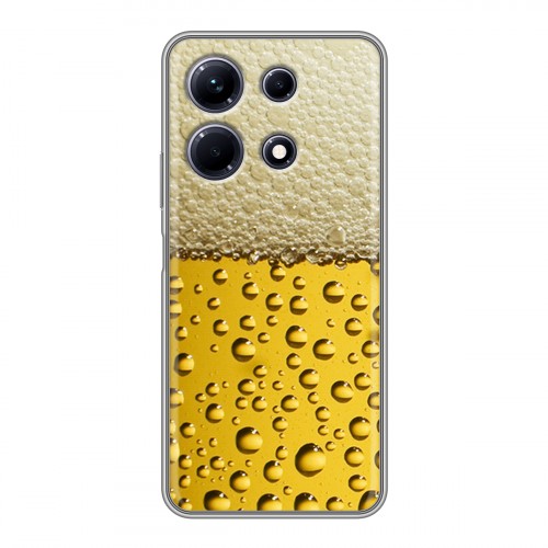 Дизайнерский силиконовый с усиленными углами чехол для Infinix Note 30 Пузырьки пива