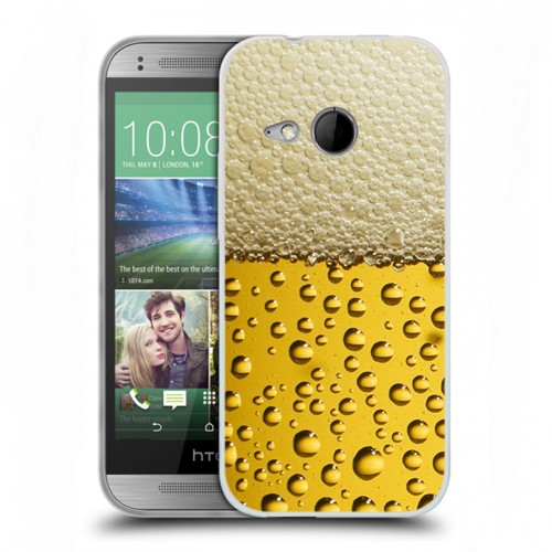 Дизайнерский пластиковый чехол для HTC One mini 2 Пузырьки пива