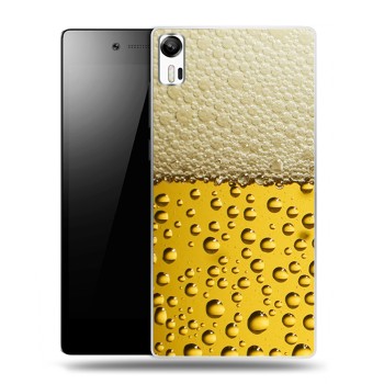 Дизайнерский силиконовый чехол для Lenovo Vibe Shot Пузырьки пива (на заказ)