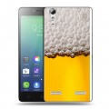 Дизайнерский силиконовый чехол для Lenovo A6010 Пузырьки пива