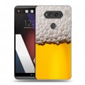 Дизайнерский пластиковый чехол для LG V20 Пузырьки пива