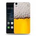 Дизайнерский пластиковый чехол для Huawei Y6II Пузырьки пива