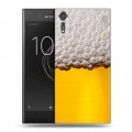 Дизайнерский пластиковый чехол для Sony Xperia XZs Пузырьки пива