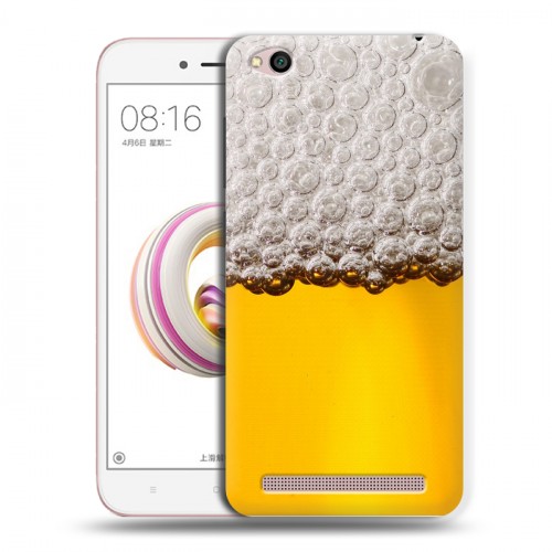 Дизайнерский пластиковый чехол для Xiaomi RedMi 5A Пузырьки пива