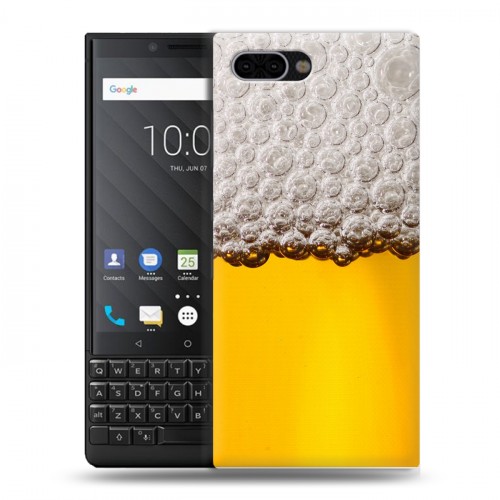 Дизайнерский пластиковый чехол для BlackBerry KEY2 Пузырьки пива