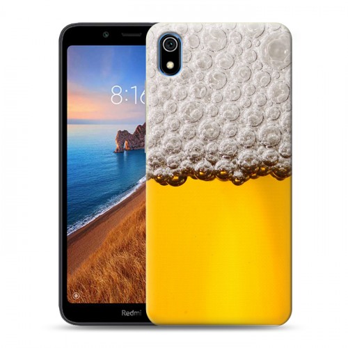 Дизайнерский силиконовый чехол для Xiaomi RedMi 7A Пузырьки пива