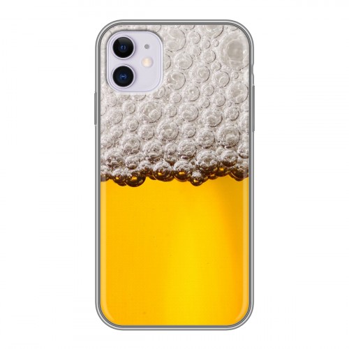 Дизайнерский пластиковый чехол для Iphone 11 Пузырьки пива