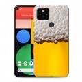 Дизайнерский пластиковый чехол для Google Pixel 5 Пузырьки пива