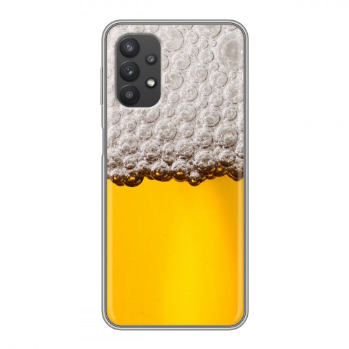 Дизайнерский силиконовый чехол для Samsung Galaxy A32 Пузырьки пива