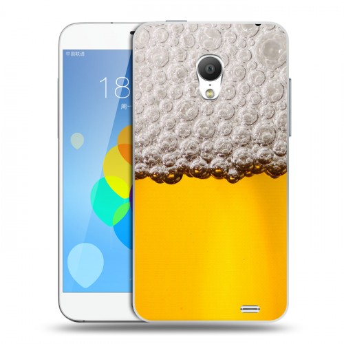 Дизайнерский силиконовый чехол для  Meizu MX3 Пузырьки пива