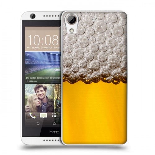 Дизайнерский силиконовый чехол для HTC Desire 626 Пузырьки пива