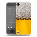 Дизайнерский пластиковый чехол для HTC Desire 530 Пузырьки пива
