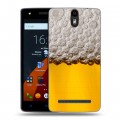 Дизайнерский силиконовый чехол для Wileyfox Storm Пузырьки пива