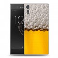 Дизайнерский пластиковый чехол для Sony Xperia XZs Пузырьки пива