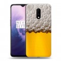 Дизайнерский пластиковый чехол для OnePlus 7 Пузырьки пива