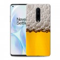 Дизайнерский пластиковый чехол для OnePlus 8 Пузырьки пива