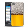 Дизайнерский пластиковый чехол для BlackBerry Z10 Пузырьки пива