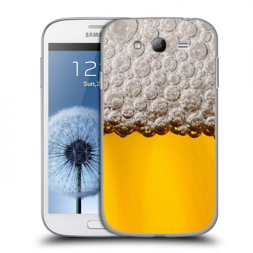 Дизайнерский пластиковый чехол для Samsung Galaxy Grand Пузырьки пива