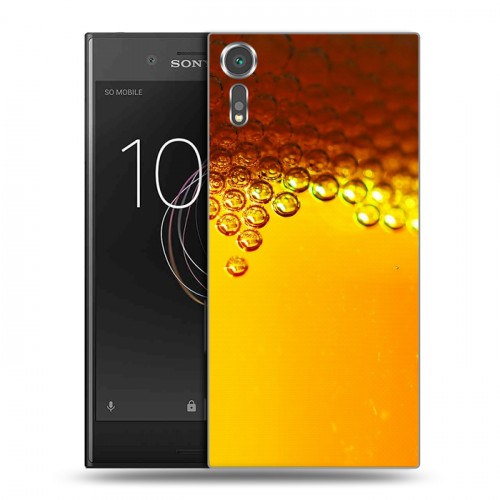 Дизайнерский пластиковый чехол для Sony Xperia XZs Пузырьки пива