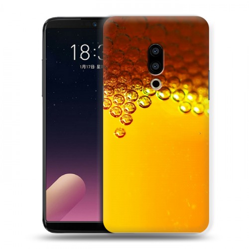 Дизайнерский пластиковый чехол для Meizu 15 Plus Пузырьки пива