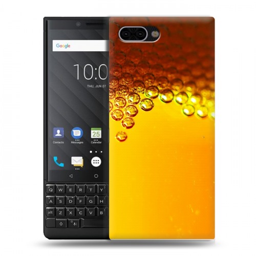 Дизайнерский пластиковый чехол для BlackBerry KEY2 Пузырьки пива