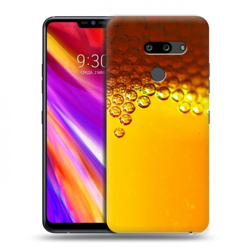 Дизайнерский пластиковый чехол для LG G8 ThinQ Пузырьки пива