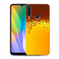 Дизайнерский пластиковый чехол для Huawei Y6p Пузырьки пива