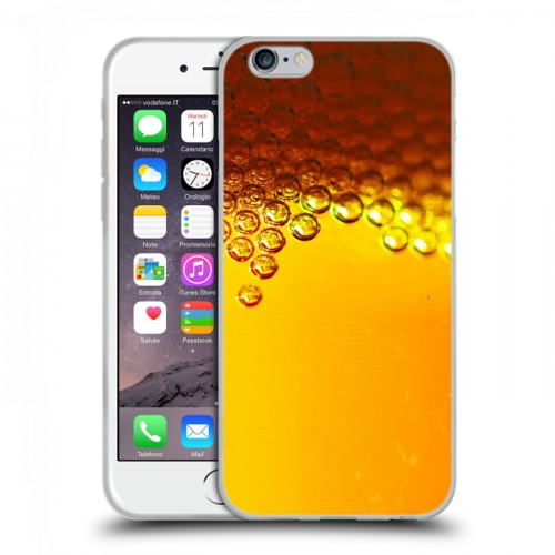 Дизайнерский пластиковый чехол для Iphone 6/6s Пузырьки пива