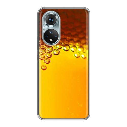 Дизайнерский силиконовый с усиленными углами чехол для Huawei Honor 50 Пузырьки пива
