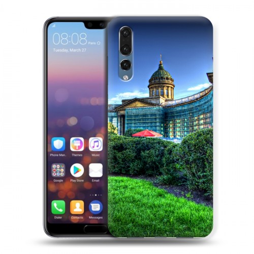 Дизайнерский силиконовый с усиленными углами чехол для Huawei P20 Pro Санкт-Петербург