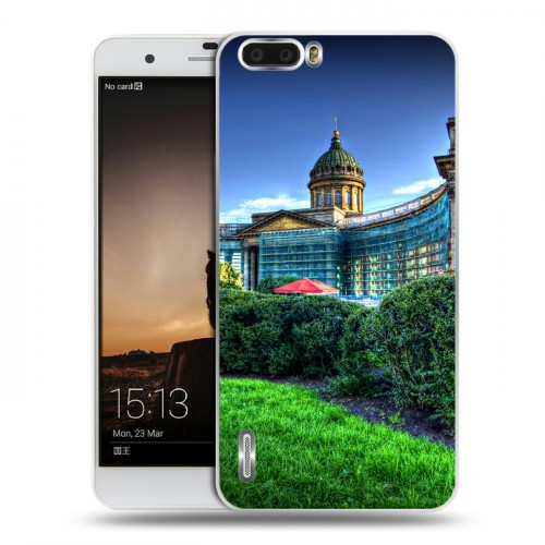 Дизайнерский силиконовый чехол для Huawei Honor 6 Plus Санкт-Петербург