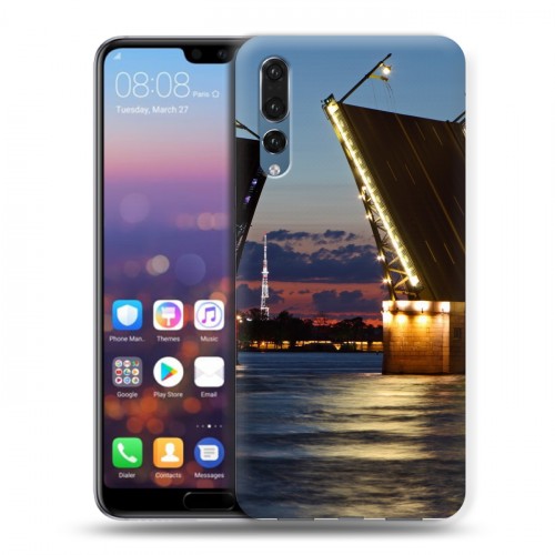 Дизайнерский силиконовый с усиленными углами чехол для Huawei P20 Pro Санкт-Петербург