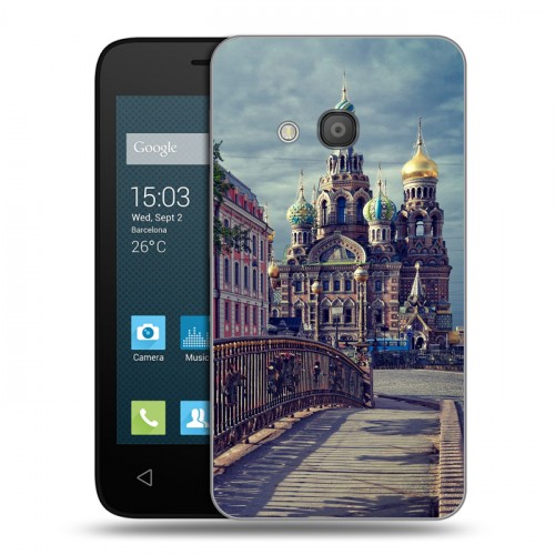 Дизайнерский пластиковый чехол для Alcatel One Touch Pixi 4 (4) Санкт-Петербург